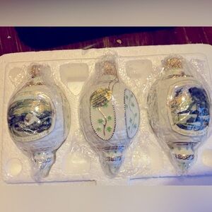 Bradford Exchange Irish Christmas Ornaments set of 3